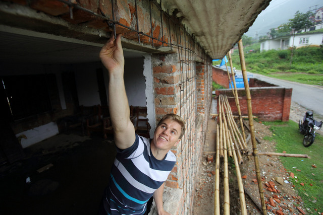 For an in-your-face impact, try a construction project.