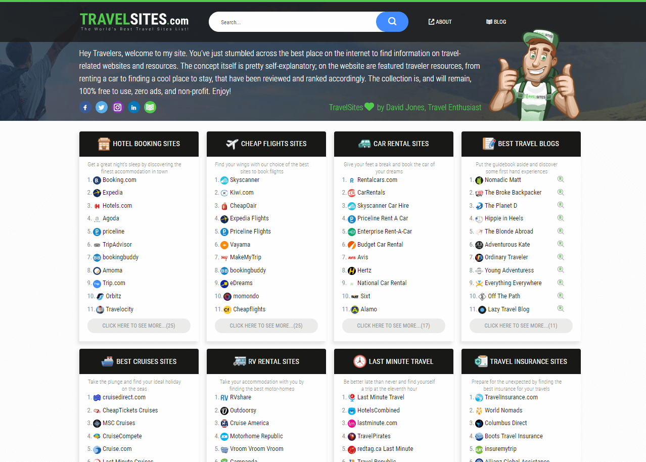 How to find the best travel sites