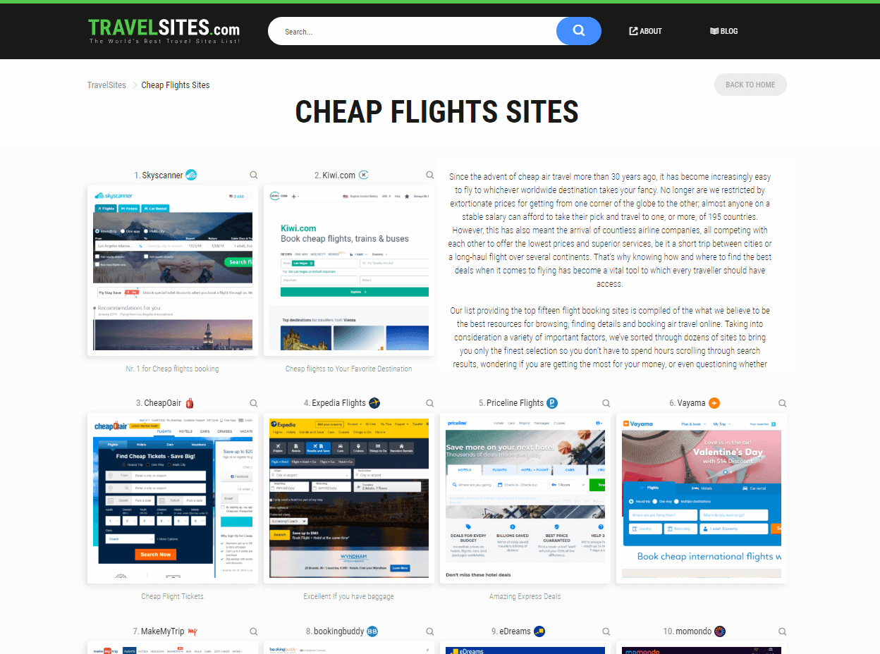 2 Cheap Flights Sites